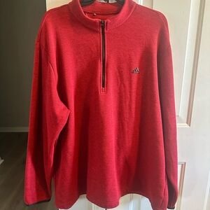 Adidas Men's Zip-Up Red Sweater